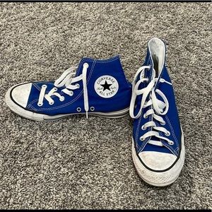 Blue High Top Converses